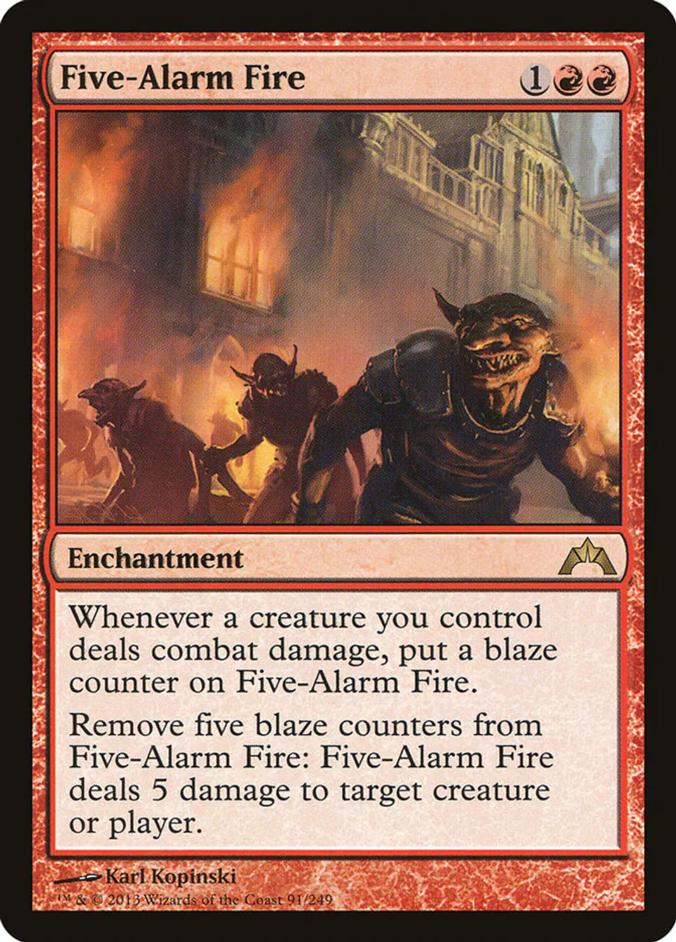 Five-Alarm Fire | Inglés | NM | GTC 1