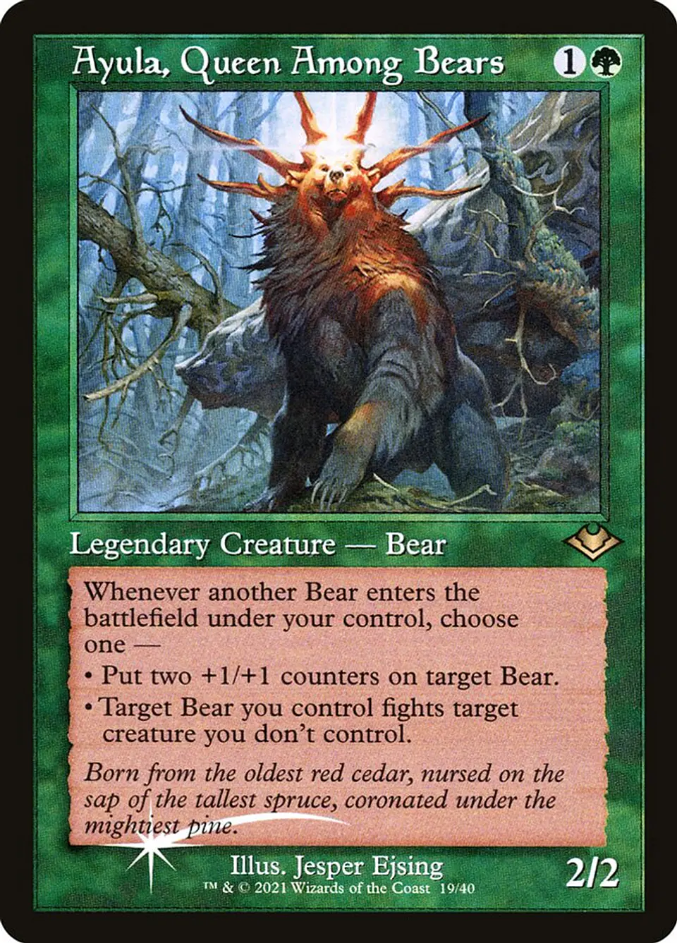 Ayula, Queen Among Bears (Retro Frame foil) | Inglés | NM | H1R 1