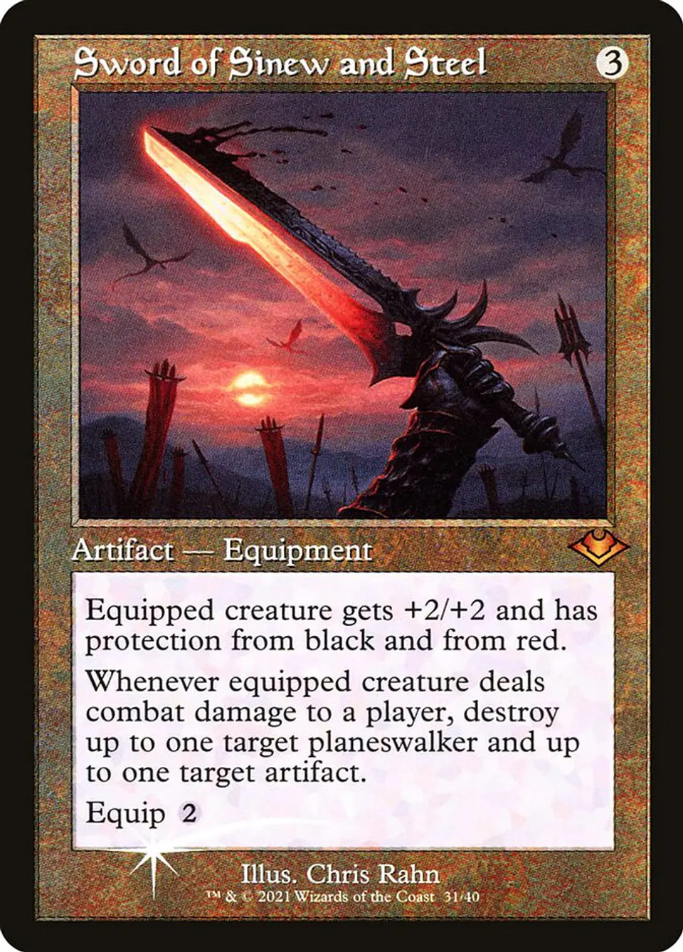 Sword of Sinew and Steel (Retro Frame foil) | Inglés | NM | H1R 1