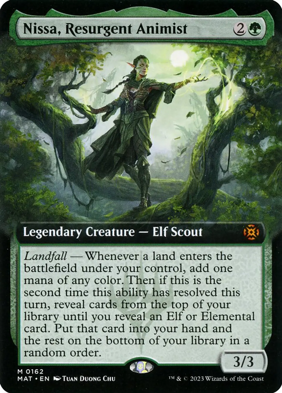 Nissa, Resurgent Animist (Extended Art) | Inglés | NM | MAT 1