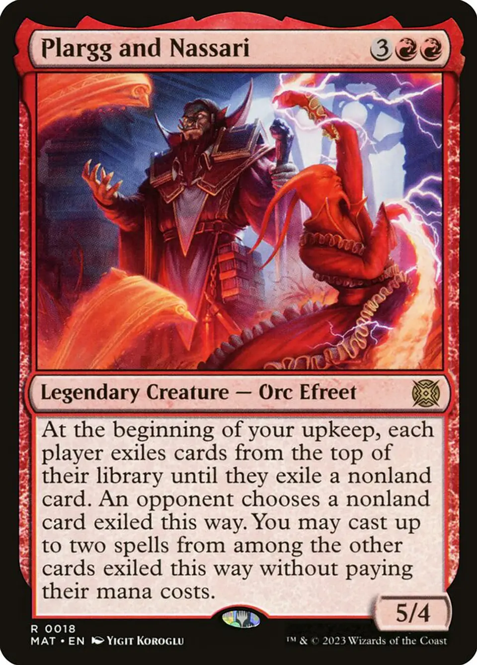 Plargg and Nassari (foil) | Inglés | NM | MAT 1
