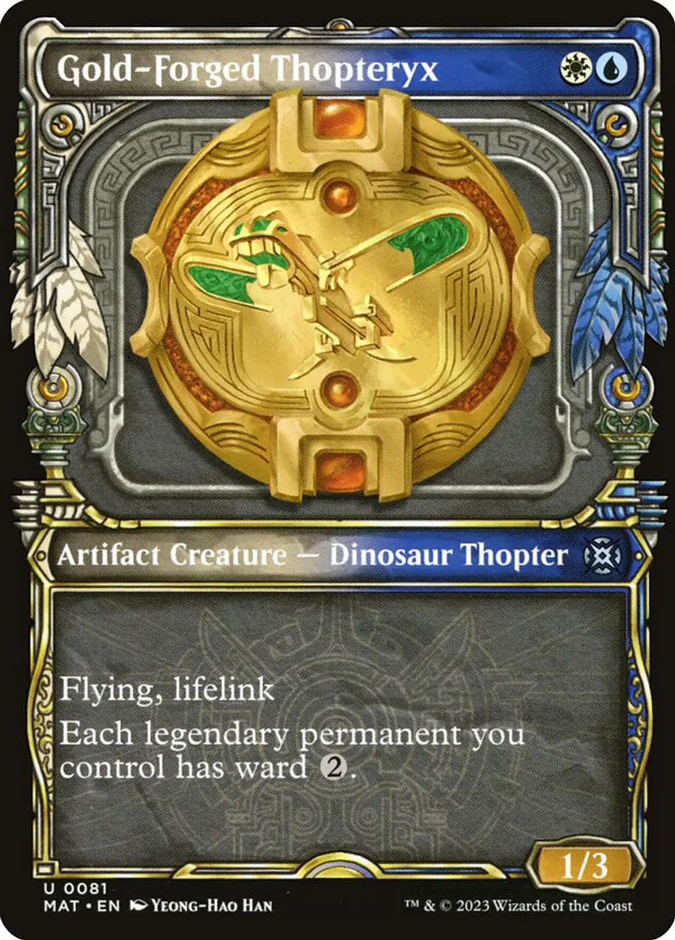 Gold-Forged Thopteryx (Showcase foil) | Inglés | NM | MAT 1