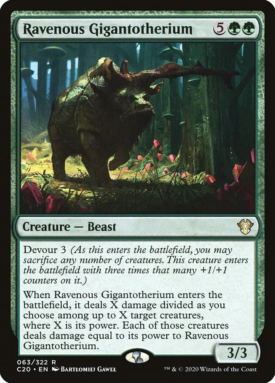 Ravenous Gigantotherium | Inglés | NM | C20 1
