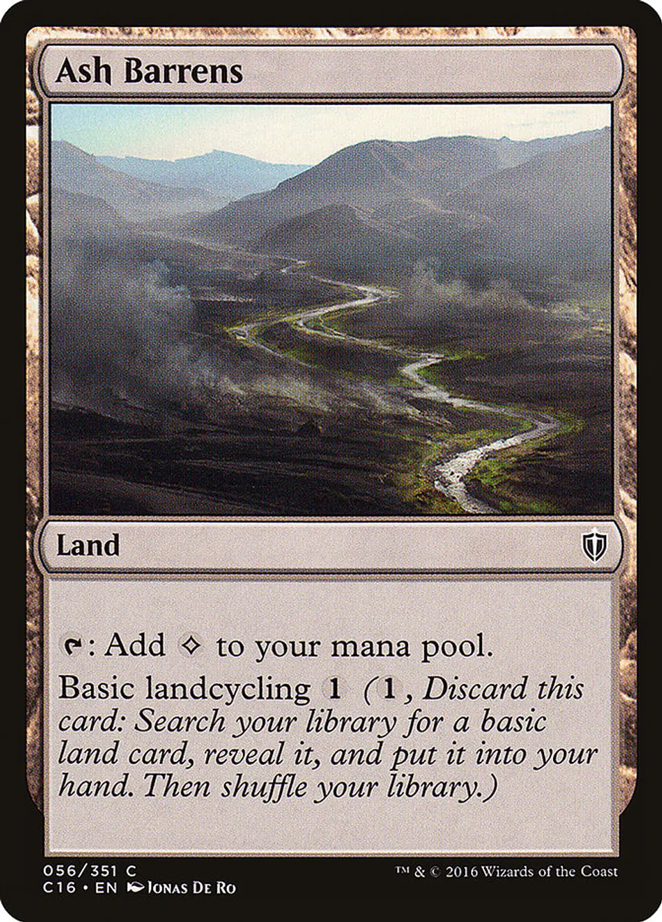 Ash Barrens | Inglés | NM | C16 1