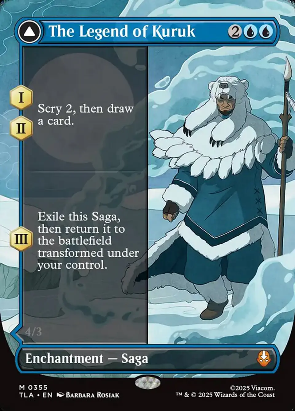The Legend of Kuruk // Avatar Kuruk (Borderless foil) | Inglés | NM | TLA 1