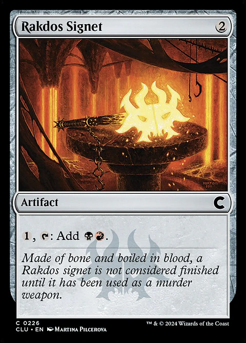 Rakdos Signet | Inglés | NM | CLU