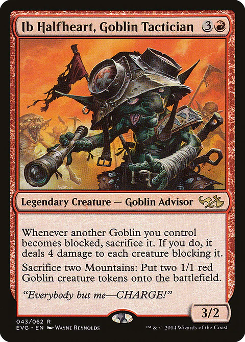 Ib Halfheart, Goblin Tactician | Inglés | NM | EVG