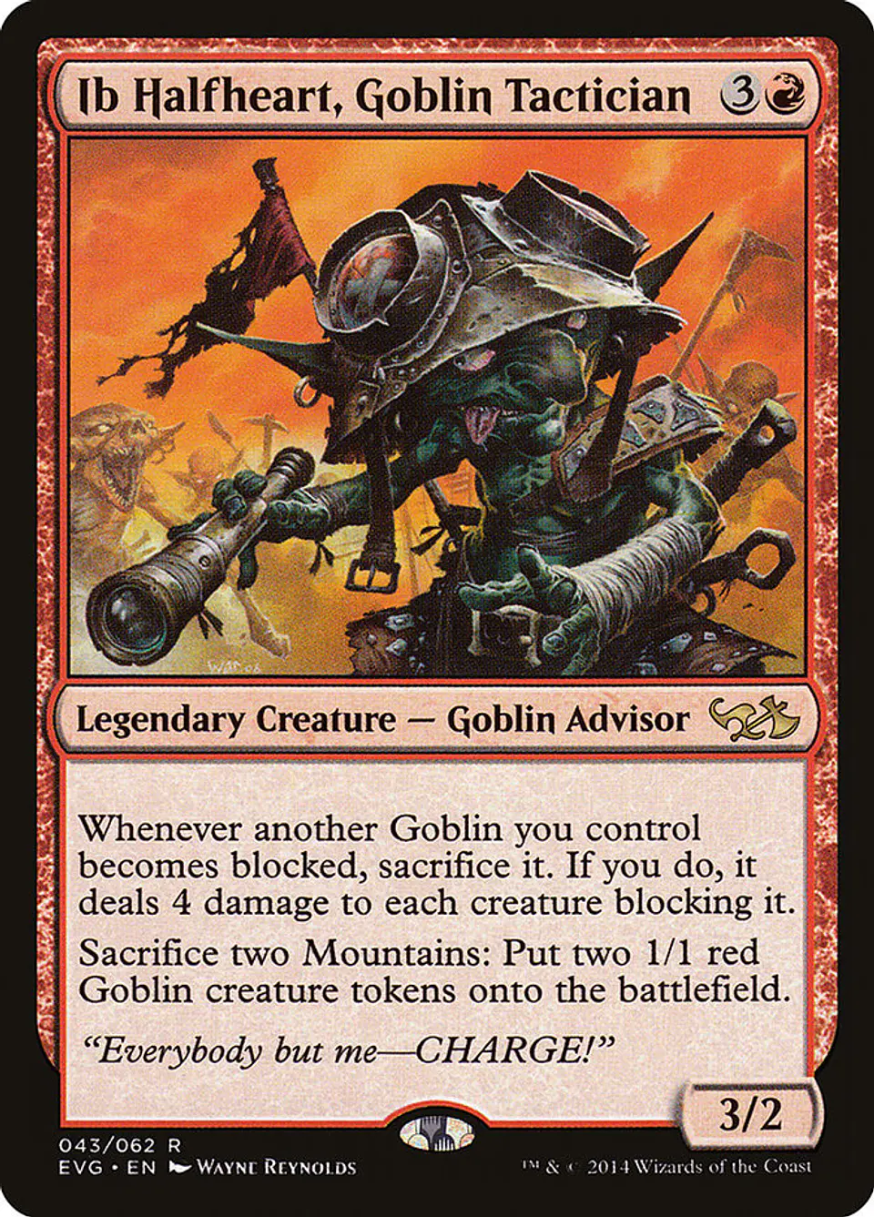 Ib Halfheart, Goblin Tactician | Inglés | NM | EVG 1