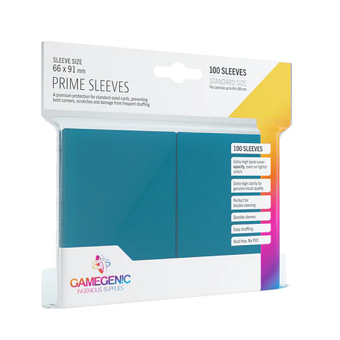 Protectores GameGenic Prime - Turquesa (100 un.)