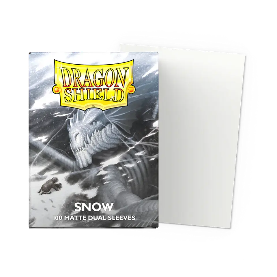 Protectores Dragon Shield Dual Matte - Snow (100 un.) 1