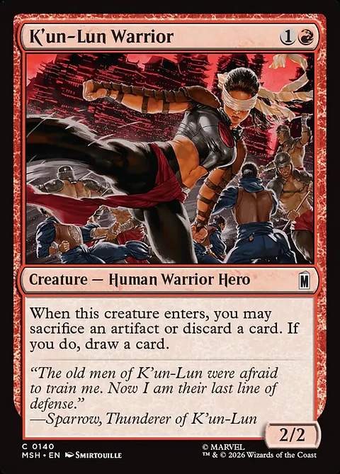 K'un-Lun Warrior (foil) | Español | NM | MSH