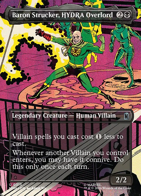 Baron Strucker, HYDRA Overlord (Borderless) | Español | NM | MSH