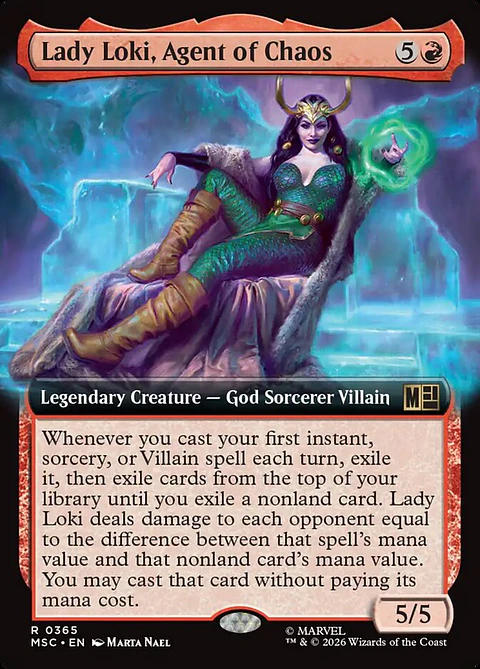 Lady Loki, Agent of Chaos (Extended Art) | Inglés | NM | MSC