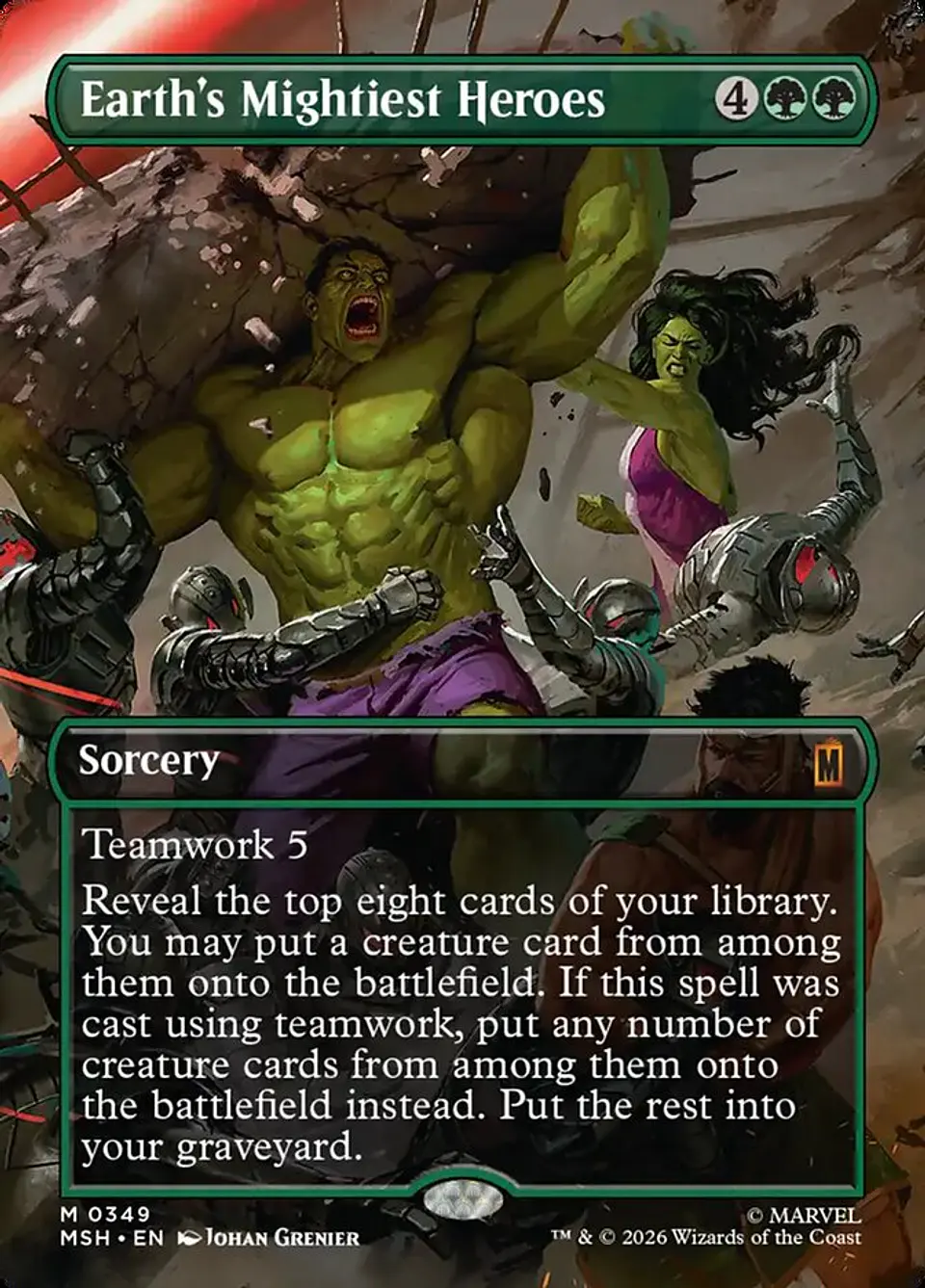 Earth's Mightiest Heroes (Borderless foil) | Inglés | NM | MSH 1