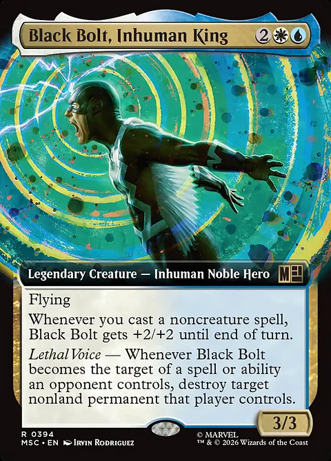 Black Bolt, Inhuman King (Extended Art) | Inglés | NM | MSC