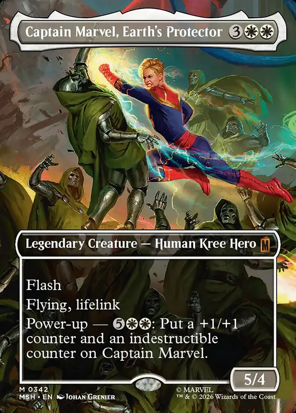 Captain Marvel, Earth's Protector (Borderless) | Inglés | NM | MSH 1
