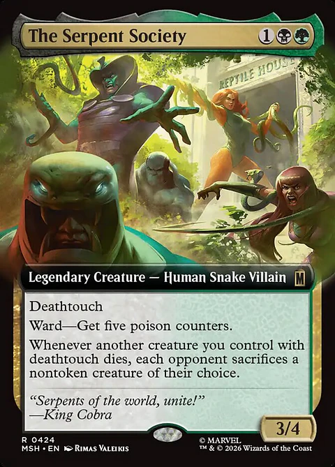 The Serpent Society (Extended Art foil) | Inglés | NM | MSH
