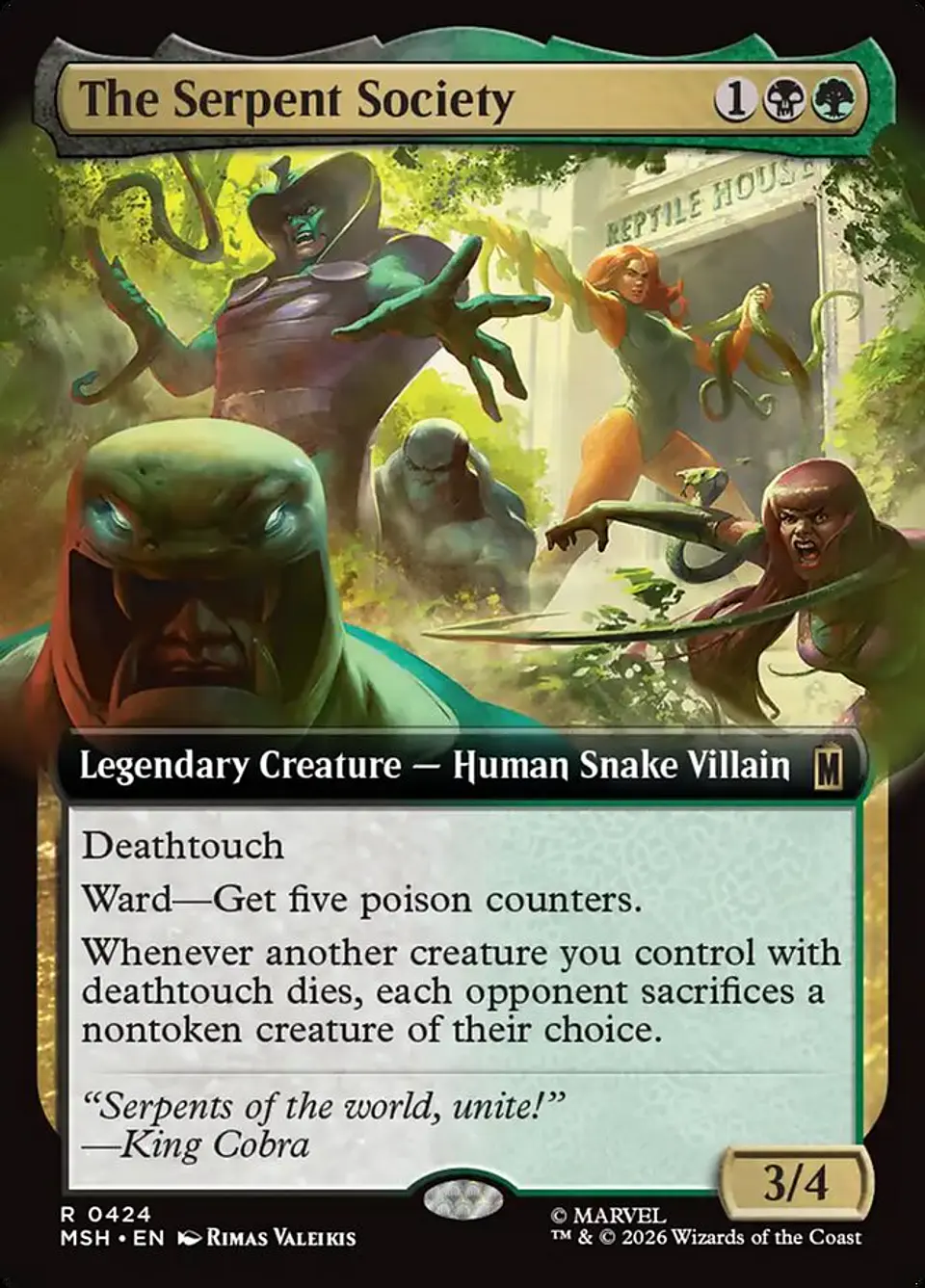 The Serpent Society (Extended Art foil) | Inglés | NM | MSH 1