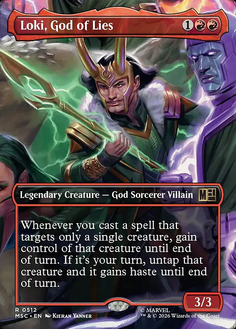 Loki, God of Lies (Borderless) | Inglés | NM | MSC