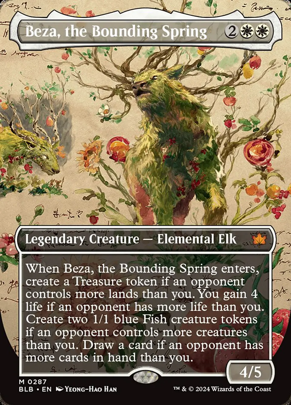 Beza, the Bounding Spring (Borderless) | Español | NM | BLB 1