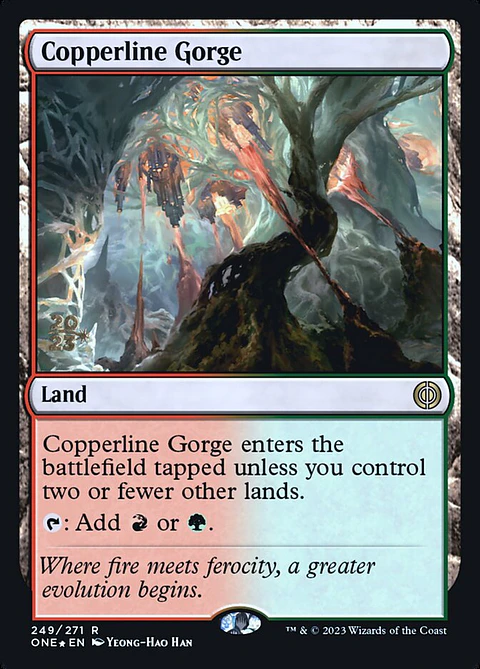 Copperline Gorge (Launch foil) | Español | NM | PONE