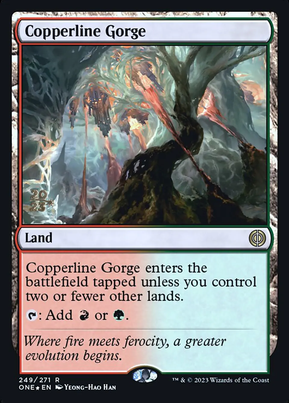 Copperline Gorge (Launch foil) | Español | NM | PONE 1
