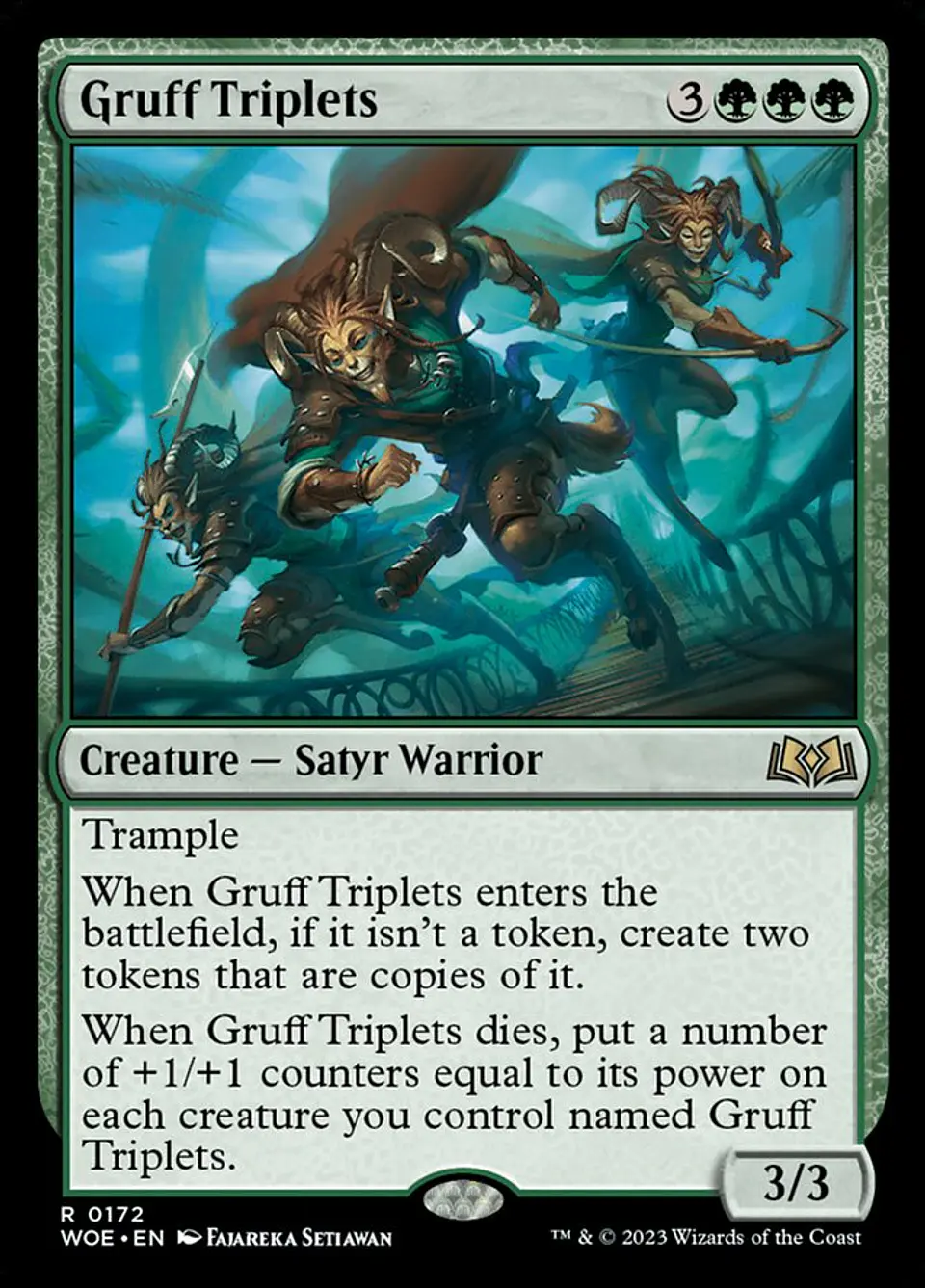 Gruff Triplets | Español | NM | WOE 1