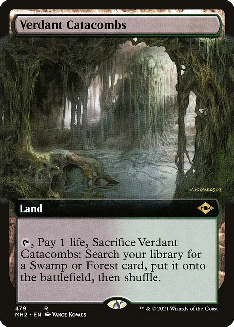 Verdant Catacombs (Extended Art foil) | Inglés | NM | MH2
