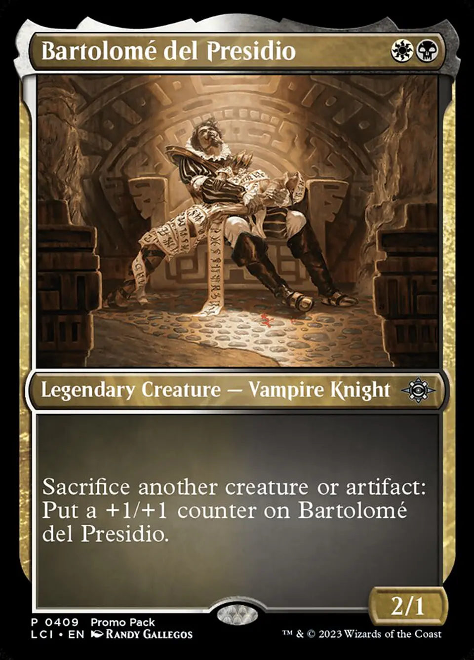 Bartolomé del Presidio (foil) | Español | NM | LCI 1