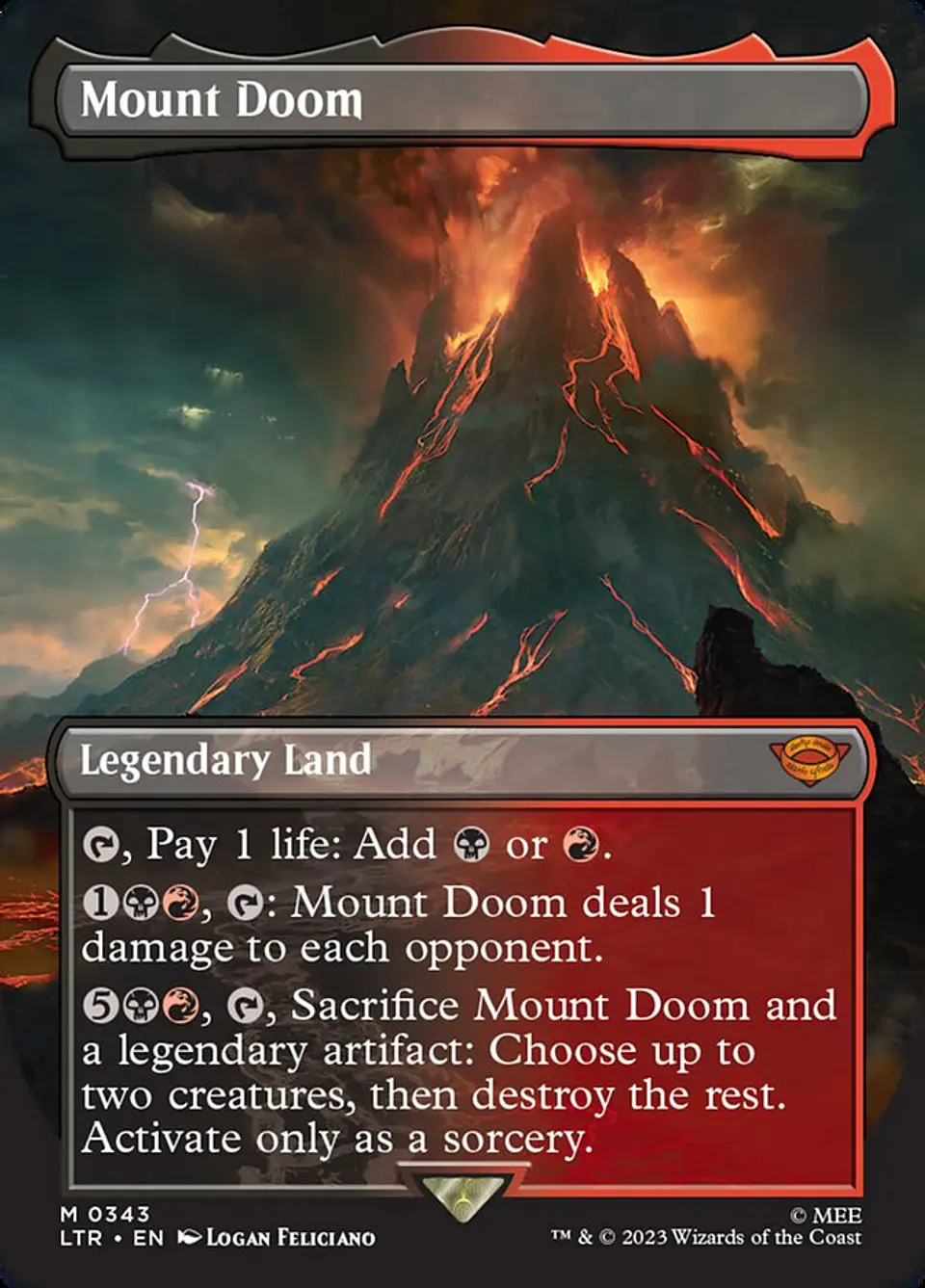 Mount Doom (Borderless) | Inglés | NM | LTR 1