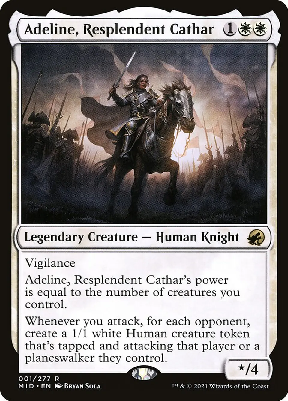 Adeline, Resplendent Cathar (foil) | Inglés | NM | MID 1