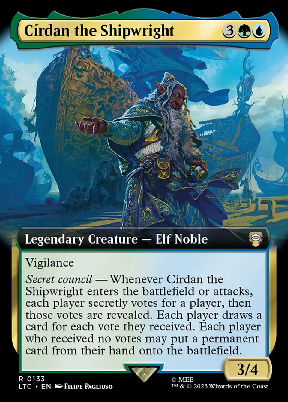 Círdan the Shipwright (Extended Art) | Inglés | NM | LTC 1