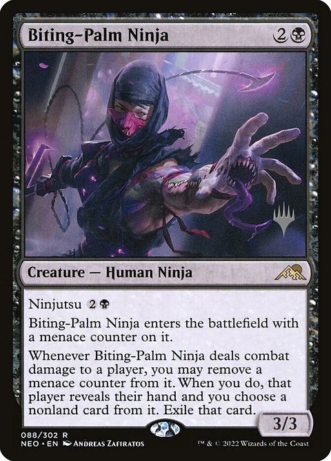 Biting-Palm Ninja (foil) | Español | NM | PNEO