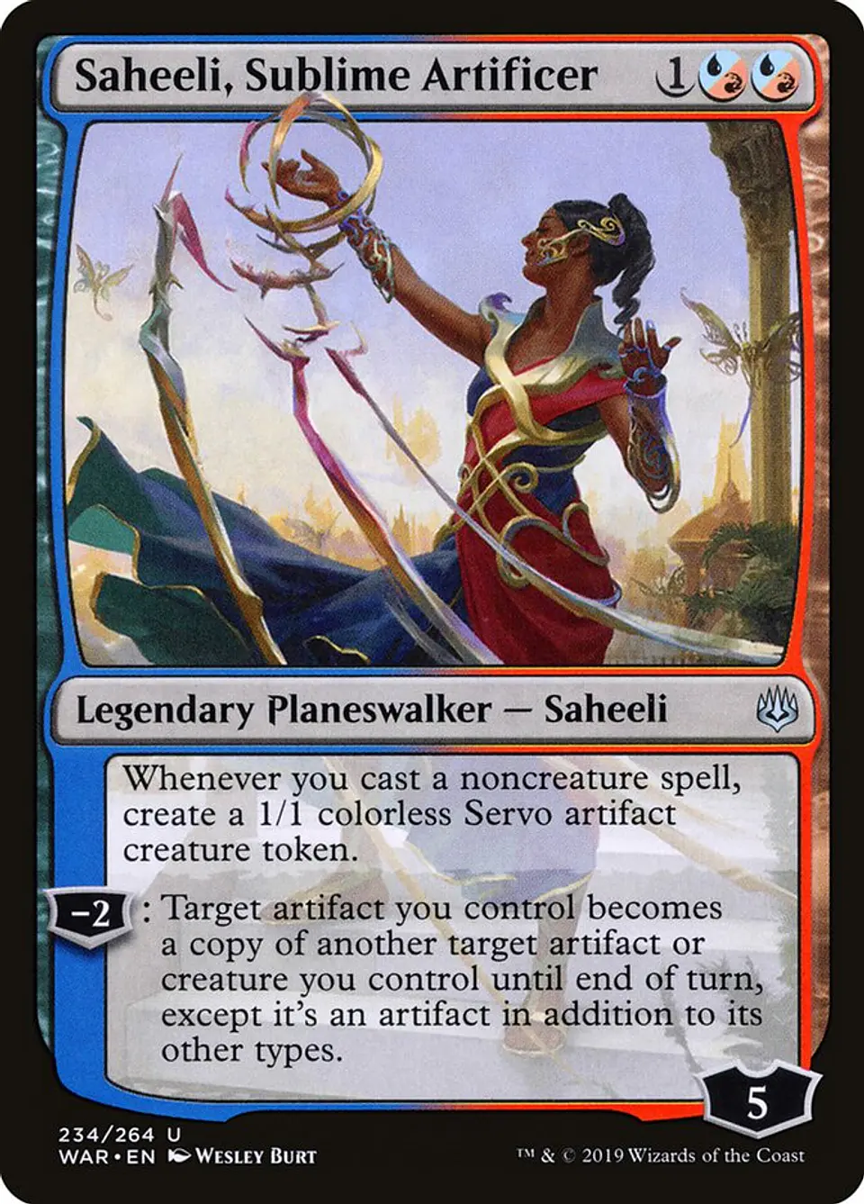 Saheeli, Sublime Artificer | Inglés | NM | WAR 1