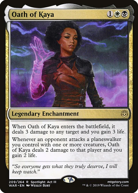 Oath of Kaya | Inglés | NM | WAR