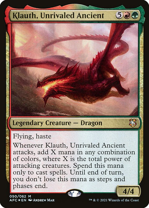 Klauth, Unrivaled Ancient (foil) | Inglés | NM | AFC