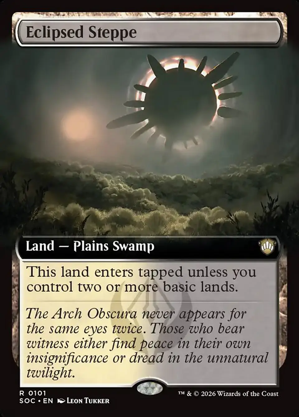 Eclipsed Steppe (Extended Art) | Inglés | NM | SOC 1