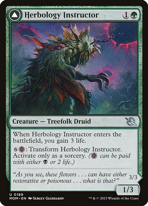 Herbology Instructor // Malady Invoker | Inglés | NM | MOM