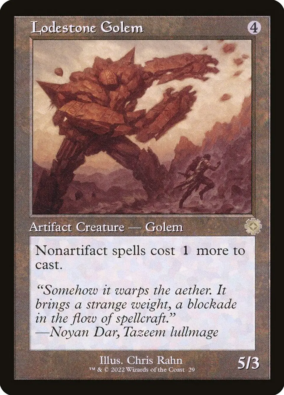 Lodestone Golem (Retro Frame) | Español | NM | BRR 1