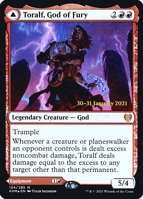 Toralf, God of Fury // Toralf's Hammer (Launch foil) | Español | NM | PKHM