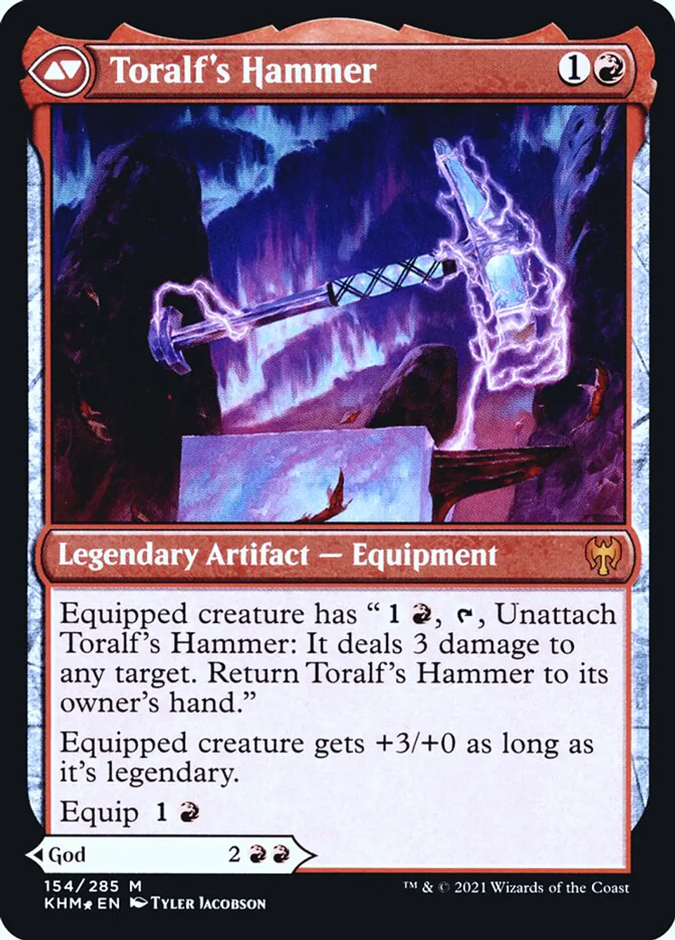 Toralf, God of Fury // Toralf's Hammer (Launch foil) | Español | NM | PKHM 2