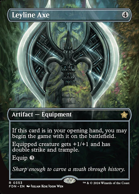 Leyline Axe (Borderless) | Español | NM | FDN