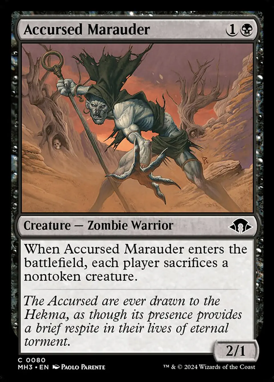 Accursed Marauder | Español | NM | MH3 1