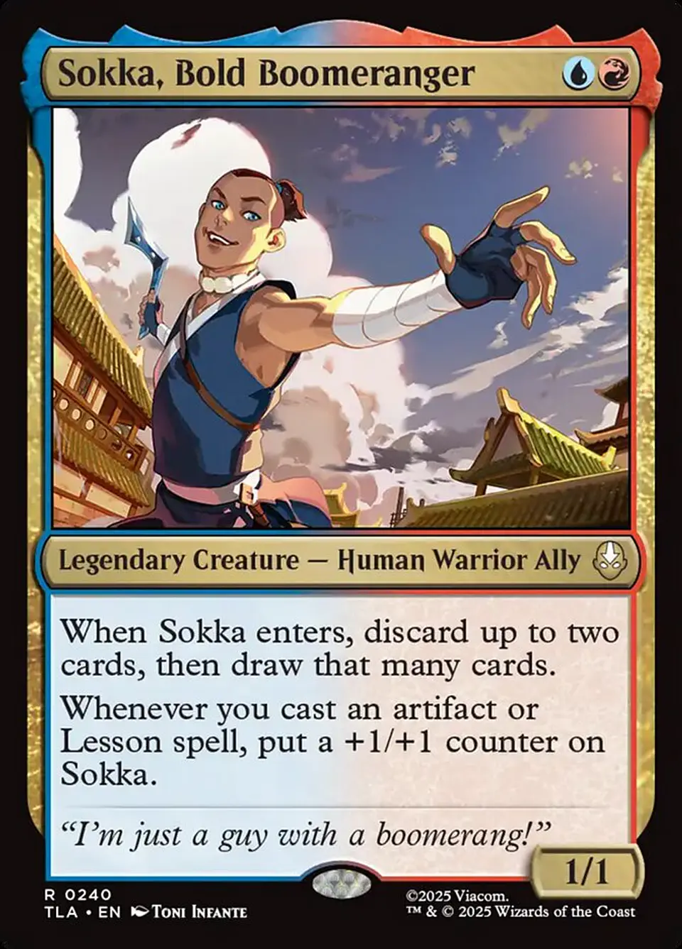 Sokka, Bold Boomeranger | Inglés | NM | TLA 1