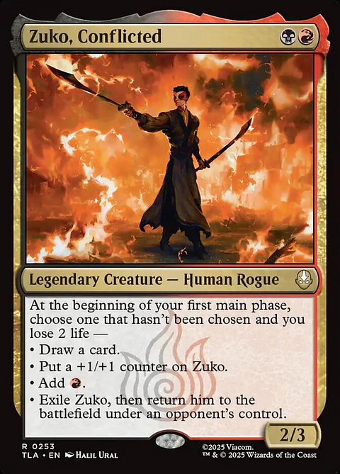 Zuko, Conflicted | Inglés | NM | TLA