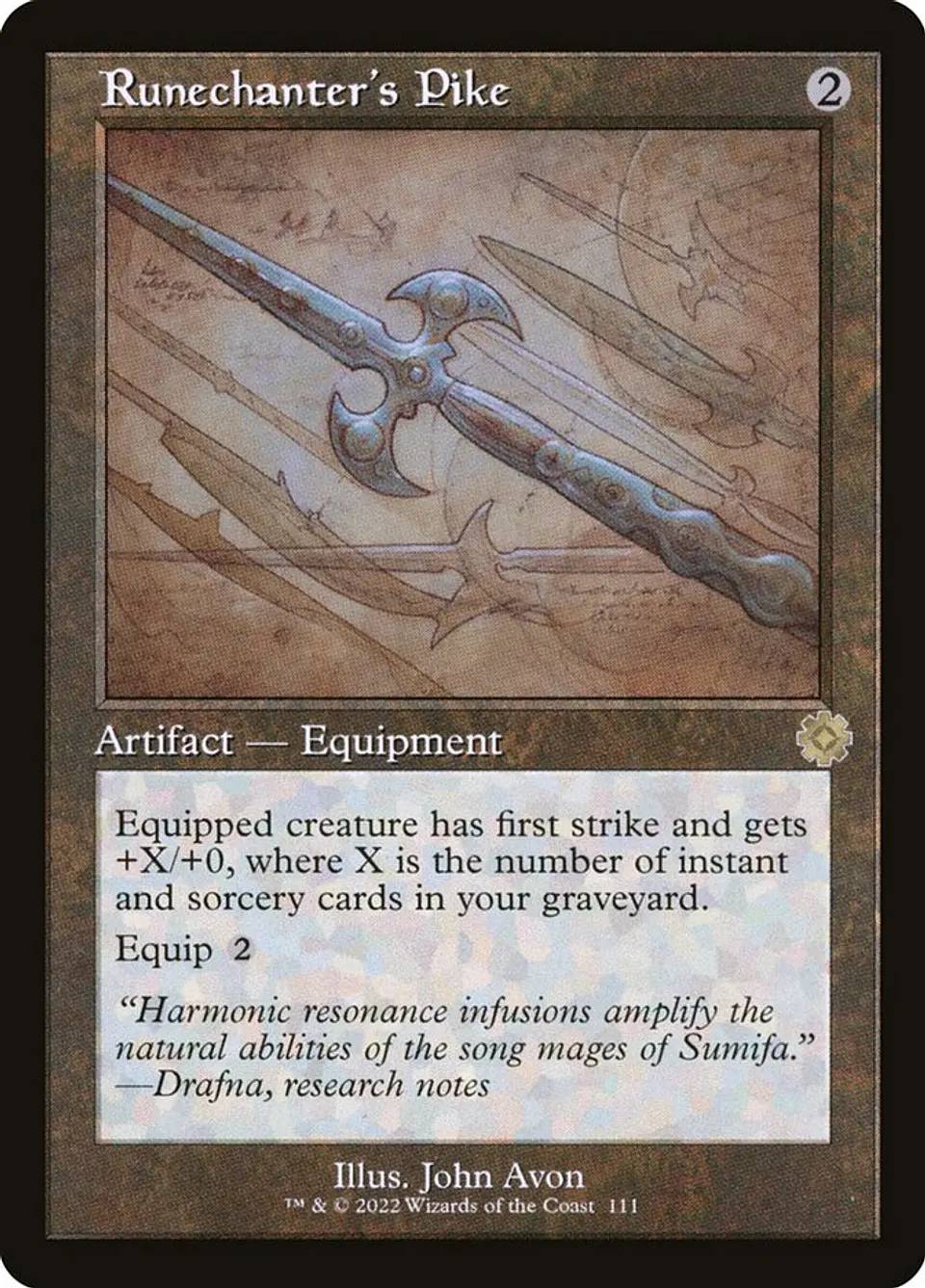Runechanter's Pike (Retro Frame) | Inglés | NM | BRR 1