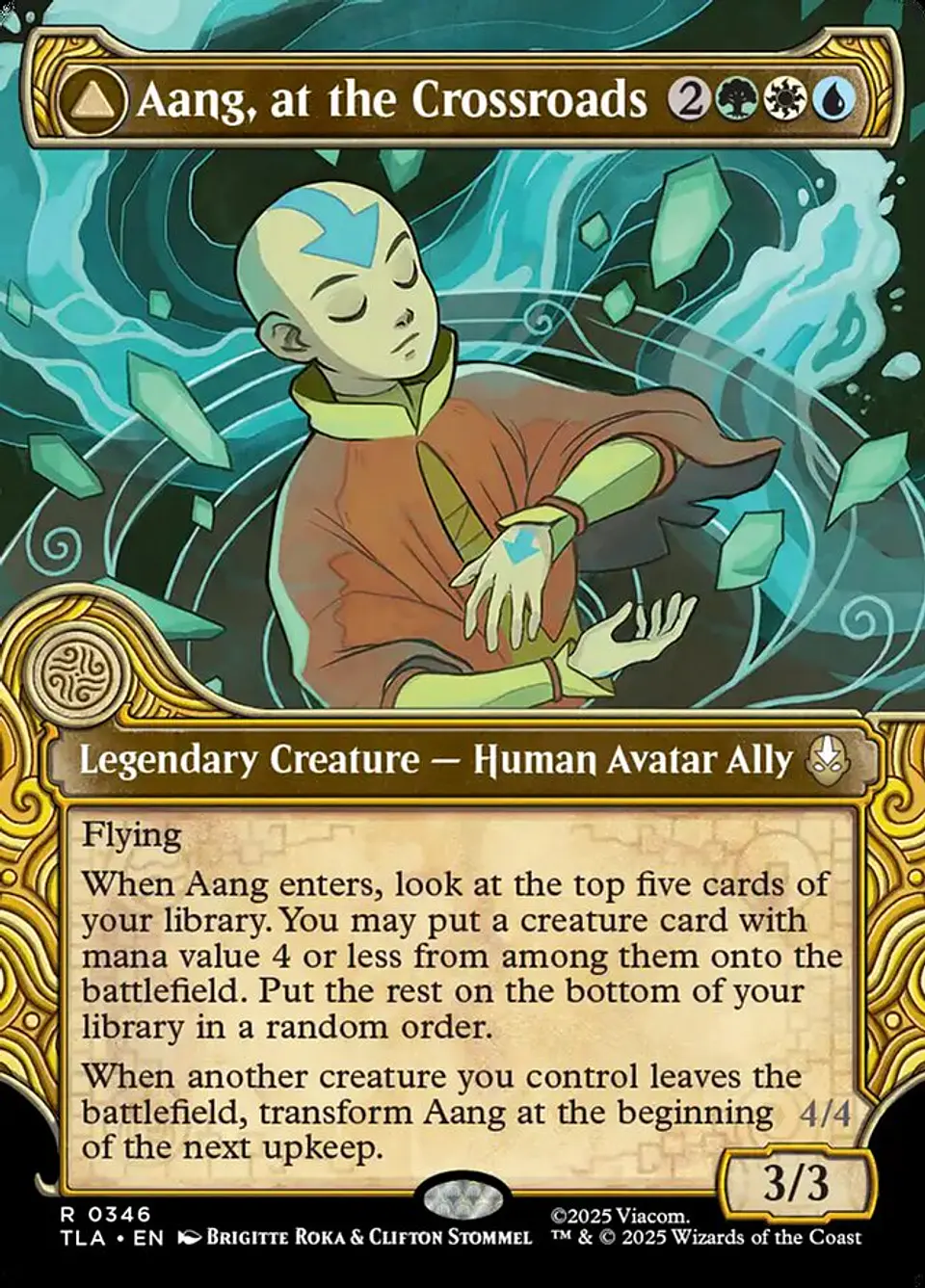 Aang, at the Crossroads // Aang, Destined Savior (Showcase foil) | Inglés | NM | TLA 1