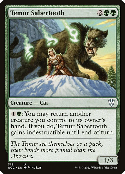 Temur Sabertooth | Inglés | NM | NCC