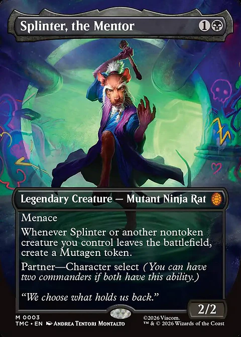 Splinter, the Mentor (Borderless foil) | Inglés | NM | TMC