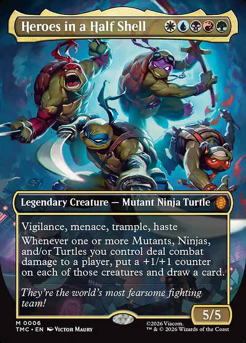Heroes in a Half Shell (Borderless foil) | Inglés | NM | TMC